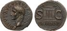 Divus Augustus (d. AD 14). Æ As, 10.93g, 6h. Mint of Rome, truck under Tiberius, AD 22-30. DIVVS AVGVSTVS PATER, radia