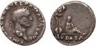 Vespasian (AD 69-79). Silver Denarius, 2.97g, 6h. Mint of Rome, struck AD 69-70. IMP CAESAR VESPASIANVS AVG, laureate