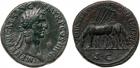 Nerva (AD 96-98). AE Sestertius, 24.89g, 6h. Mint of Rome, struck AD 97. IMP NERVA CAES AVG PM TR P COS III P P, laure