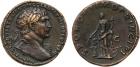 Trajan(AD 98-117). Æ Sestertius, 23.75g, 7h. Mint of Rome, struck AD 106. IMP CAES NERVAE TRAIANO AVG GER DAC P M TR P