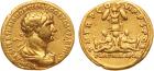 Trajan(AD 98-117). Gold Aureus, 7.10g, 7h. Mint of Rome, struck AD 114-7. IMP CAES NER TRAIAN OPTIM AVG GER DAC PARTHI