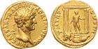 Hadrian(AD 117-138). Gold Aureus, 7.27g, 8h. Mint of Rome, struck AD 119-22. IMP CAESAR TRAIAN HADRIANVS AVG, laureate