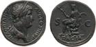 Hadrian(AD 117-138). AE Sestertius, 27.76g, 12h. Mint of Rome, struck AD 134-138. Provincial series. HADRIANVS AVG COS