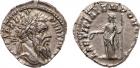 Pertinax (AD 193). Silver Denarius, 3.62g, 12h. Mint of Rome. IMP CAES P HELV PERTIN AVG, laureate head facing right.