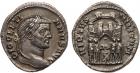 Diocletian (AD 284-305). Silver Argenteus, 2.85g, 6h. Mint of Ticinum, struck AD 294. DIOCLETI-ANVS AVG, laureate head