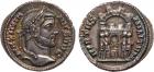 Maximian (AD 286-305). Silver Argenteus, 2.93g, 12h. Mint of Siscia, struck AD 294-295. MAXIMIANVS AVG, laureate head