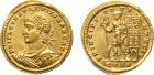 Constantius II (AD 337-361). Gold Solidus, 4.36g, 6h. Mint of Constantinople, struck as Caesar, AD 336-337. FL IVL CON