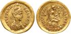 Pulcheria (sister of Theodosius II). Gold Solidus, 4.46g, 12h. Mint of Constantinople, struck AD 414. AEL PVLCH-ERIA A