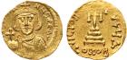 Justinian II (first reign, AD 685-695). Gold Solidus, 4.38g, 6h. Mint of Constantinople. IUSTINIA-NUS PE AV, bust of E