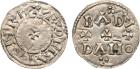 Anglo-Saxon. Aethelstan (924-939). Silver Penny, 1.30g, two line type, moneyer Badda, North Eastern style I. Cross patté