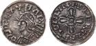 Anglo-Saxon. Harold Harefoot (1035-1040). Silver Penny, jewel cross type (Spring 1036-1038), 0.89g, Lincoln mint, moneye