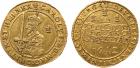 Charles I (1625-1649). Gold Triple Unite, 1642, 27.10g, Oxford mint. Half-length crowned and armoured figure of King lef