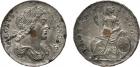 James II (1685-1688). Tin Halfpenny, with copper insert at centre, 1685, 11.07g. Laureate and draped bust right, legend