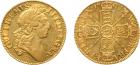 William III (1694-1702). Gold Guinea, 1701, 8.36g. Second laureate head right. Rev. Crowned cruciform emblematic shields