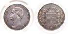 Otto (1832-1862). Silver 5-Drachmai, 1851. Older bust left. Rev. Greek arms with Bavarian shield at centre (Dav 116; KM