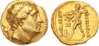 Bactrian and Indo-Greek Kingdoms. Diodotus I (c.250-230 BC). Gold Stater, in the name of Antiochus II, mint A, 8.24g, 19