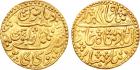 PrincelyStates. Karauli. Manak Pal (AH 1186-1219; 1772-1804 AD). Gold Nazarana Mohur, Karauli, 10.70g, 28mm. Struck in t