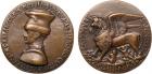 Renaissance. Niccolo Piccinino (1380-1444), Condotiere. Cast Bronze Medal, 272g, 86.5mm, by Antonio de Pucci, called Pis