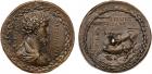 Renaissance. Giovanni Bernardi da Castelbolognese (1496-1553). Commodus, after the Antique. Cast Bronze Medal, Rome c.15