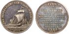 The Escape of the Dutch Fishing Fleet, under the auspices of Jacob van der Windt. Silver Medal, 1780, 11.75g, 31.5mm, b