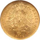 German States: Prussia. 10 Marks, 1872-A NGC MS67 - 2