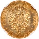 German States: Prussia. 10 Marks, 1888-A NGC MS63 - 2