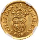 Spain. 1/2 Escudo, 1743/2-PJ (Seville) NGC MS64 - 2