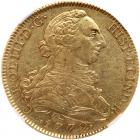 Spain. 8 Escudos, 1772-PJ (Madrid) NGC AU53