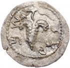 Judaea, Bar Kochba Revolt. Silver Zuz (2.99 g), 132-135 CE EF