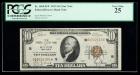 1929, $10 Federal Reserve Bank Note. Star Note. PCGS Very Fine 25