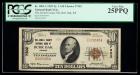 1929, $10 National Bank Note. The Jewell County NB, Burr Oak, KS. Ch. #7302. PCGS Very Fine 25PPQ