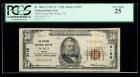 1929, $50 National Bank Note. The Citizens NB, Waco, TX. Ch. #3135. PCGS Very Fine 25