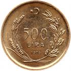 Turkey. 500 Lire, 1978 Choice Brilliant Proof - 2