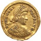 Honorius, AD 393-423. Gold Solidus (4.42g) VF