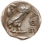 Attica, Athens. Silver Tetradrachm (17.10g), ca. 454-404 BC EF - 2