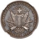 Switzerland. 5 Francs, 1863 NGC AU58 - 2