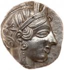Attica, Athens. Silver Tetradrachm (17.15 g), ca. 454-404 BC Nearly Mint State