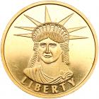 Statue of Liberty Gold Medal, 1984. Unc