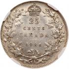 Canada. 25 Cents, 1936 NGC About Unc - 2