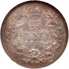 Canada. 25 Cents, 1870 NGC MS62 - 2