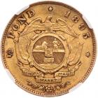 South Africa. 1/2 Pond, 1895 NGC AU55 - 2