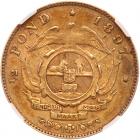 South Africa. 1/2 Pond, 1897 NGC AU50 - 2