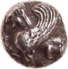 Troas, Gergis(?). Silver Diobol (1.42 g), 5th-4th centuries BC Choice VF