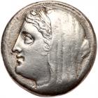 Sicily, Syracuse. Philistis, wife of Hieron II. Silver 16 Litrai (14.02 g), 275-215 BC