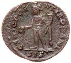 Severus II. AE 1/4 Follis (2.07 g), as Caesar, AD 305-306 VF - 2