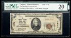 1929, $20 National Bank Note. The Martha's Vineyard NB, Tisbury, MA. Ch. #1274. PMG Very Fine 20