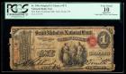 Original Series, $1 National Bank Note. The Saint Nicholas NB, New York, NY. Ch. #972. PCGS Very Good 10 Apparent