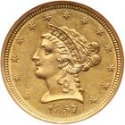 1857-O $2.50 Liberty NGC AU58