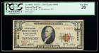 1929, $10 National Bank Note. The First NB & TC, Elm Grove, WV. Ch. #8983. PCGS Very Fine 20