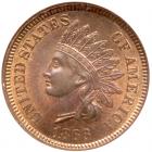 1866 Indian Head 1C NGC MS66 RB